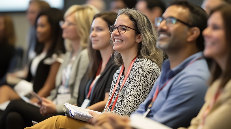 Group of people sitting at conference